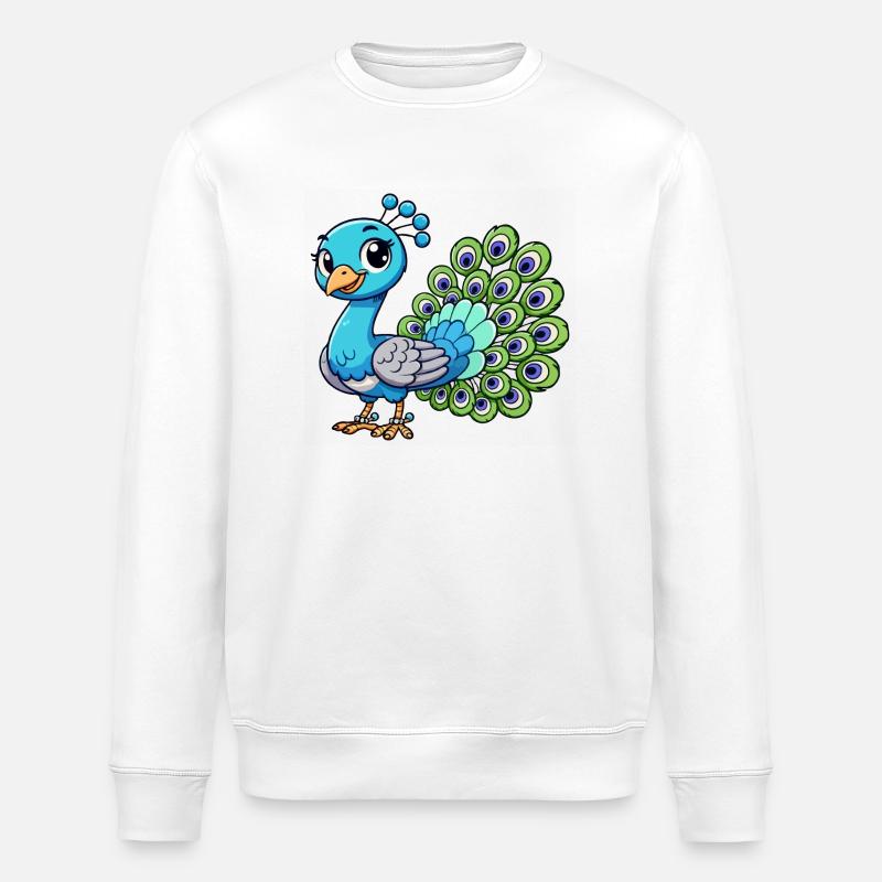 Pfauenfrau - Stanley/Stella Unisex Bio-Sweatshirt ROLLER - Weiß