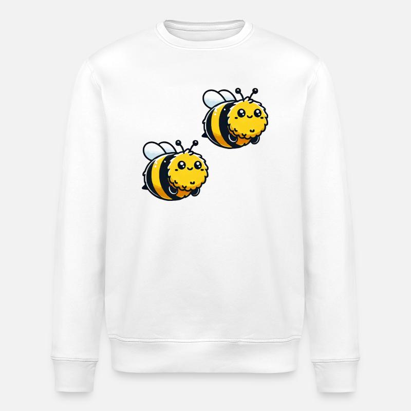 Bourdon Abeille 2 - Sweat bio ROLLER Stanley/Stella Unisexe - blanc