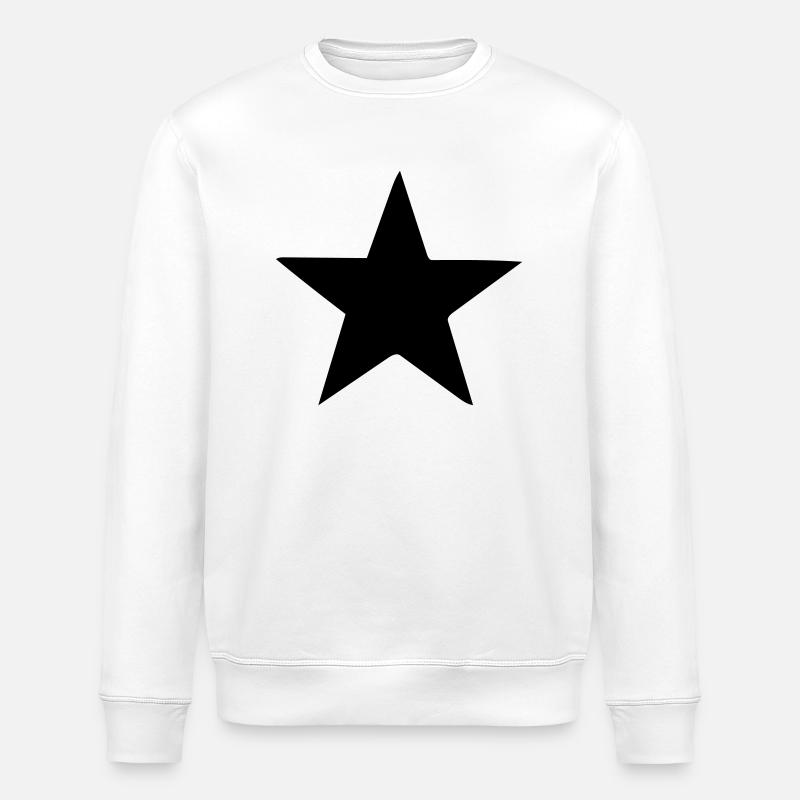 star - Stanley/Stella ROLLER Unisex Organic Sweatshirt - white