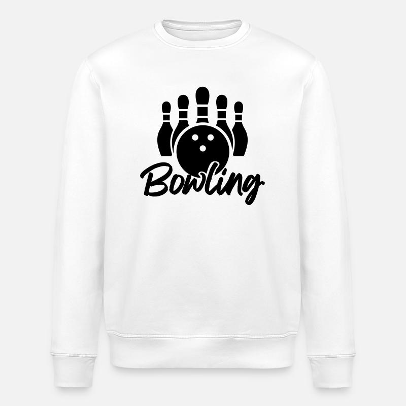 bowling - Sweat bio ROLLER Stanley/Stella Unisexe - blanc