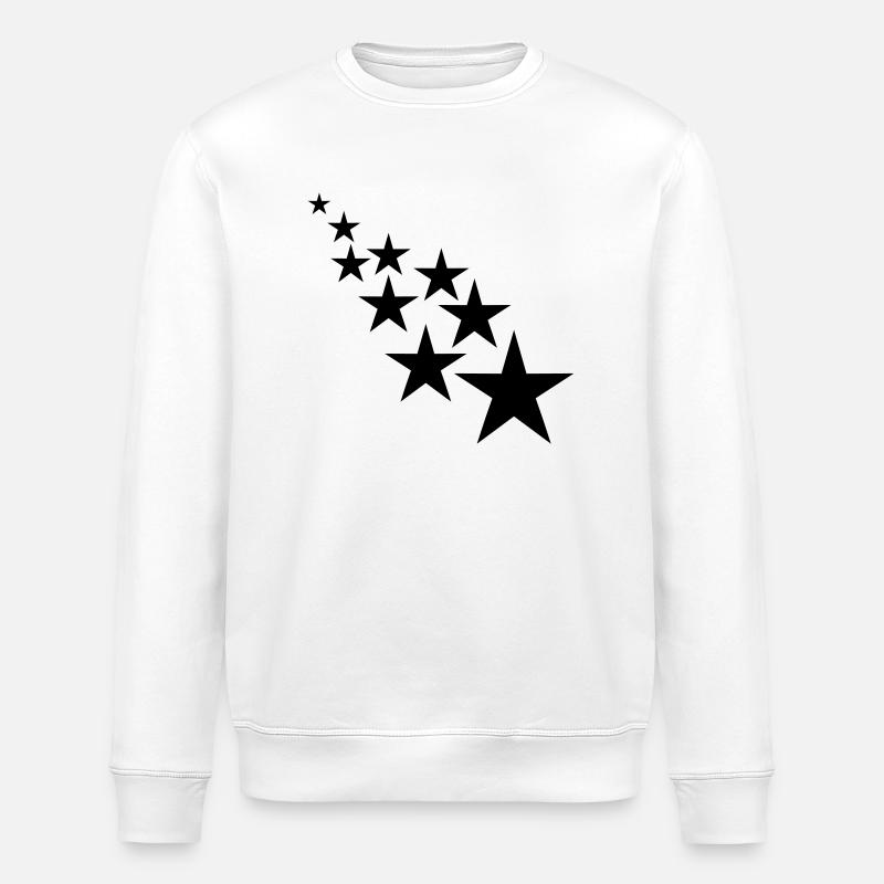 Sterne - Stanley/Stella Unisex Bio-Sweatshirt ROLLER - Weiß