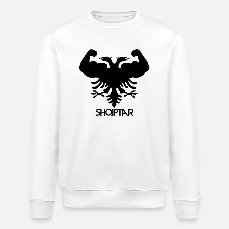 shqiptar - Stanley/Stella Unisex Bio-Sweatshirt ROLLER - Weiß