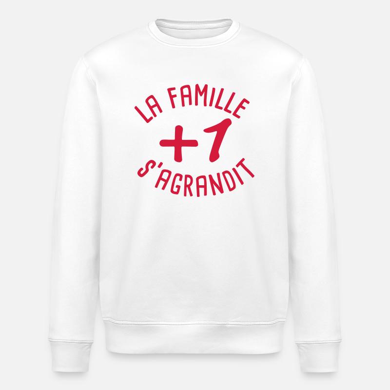 Bébé+1 - Sweat bio ROLLER Stanley/Stella Unisexe - blanc