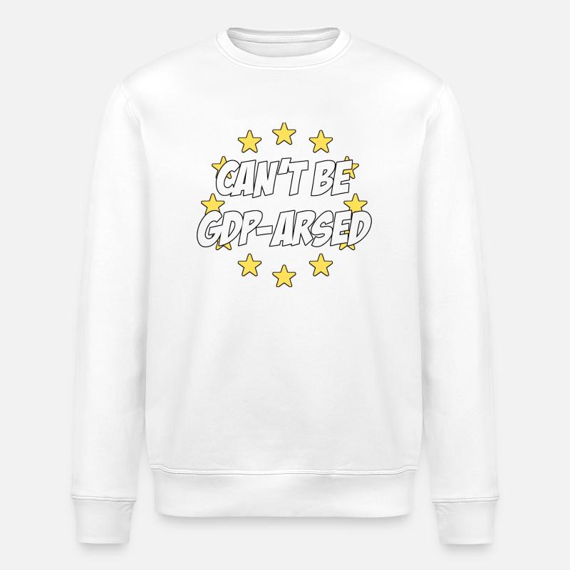 Can't be GDPRARSED - Stanley/Stella ROLLER Unisex Organic Sweatshirt - white