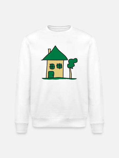 house - Stanley/Stella ROLLER Unisex Organic Sweatshirt - white