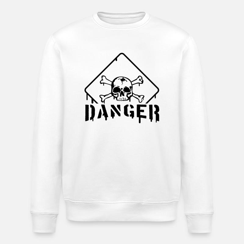 danger_2__f1 - Stanley/Stella Unisex Bio-Sweatshirt ROLLER - Weiß