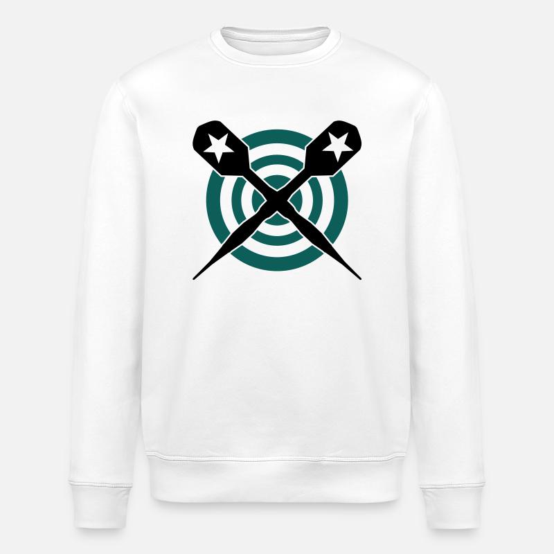 fléchette - Sweat bio ROLLER Stanley/Stella Unisexe - blanc