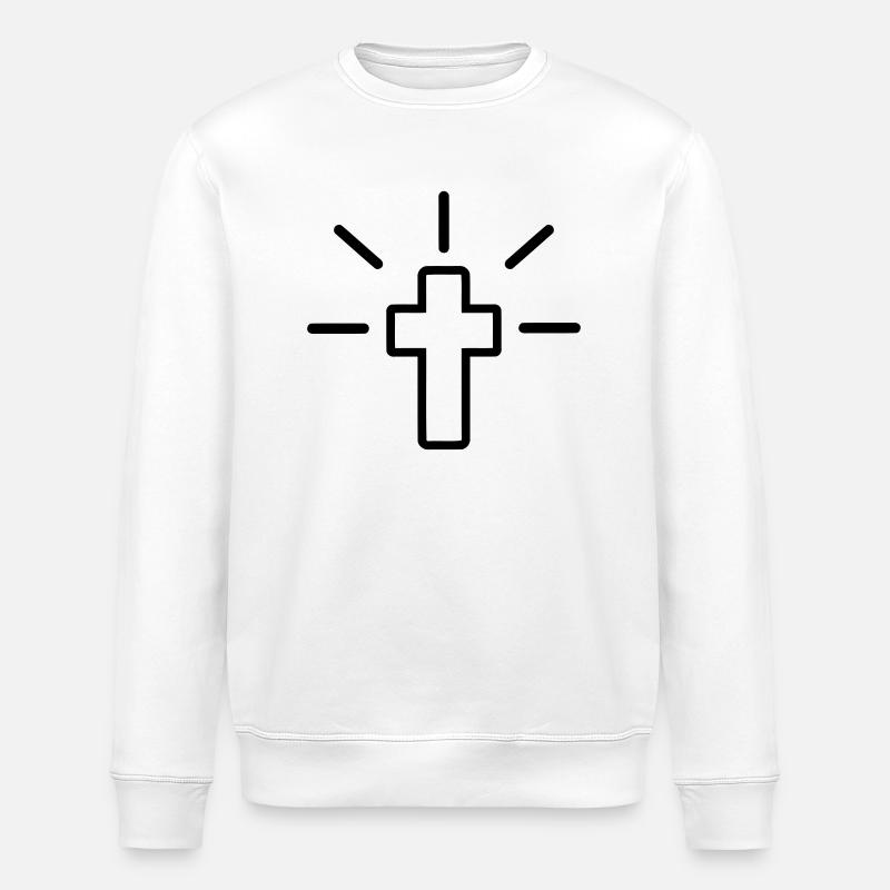 Cross - Stanley/Stella ROLLER Unisex Organic Sweatshirt - white