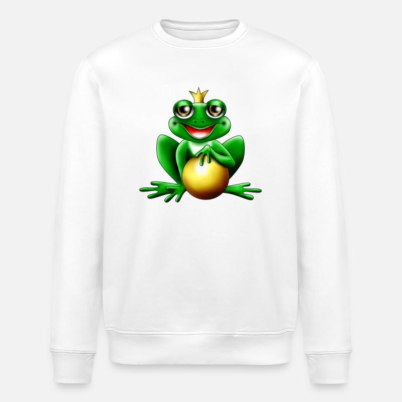 froschkönig - Stanley/Stella Unisex Bio-Sweatshirt ROLLER - Weiß