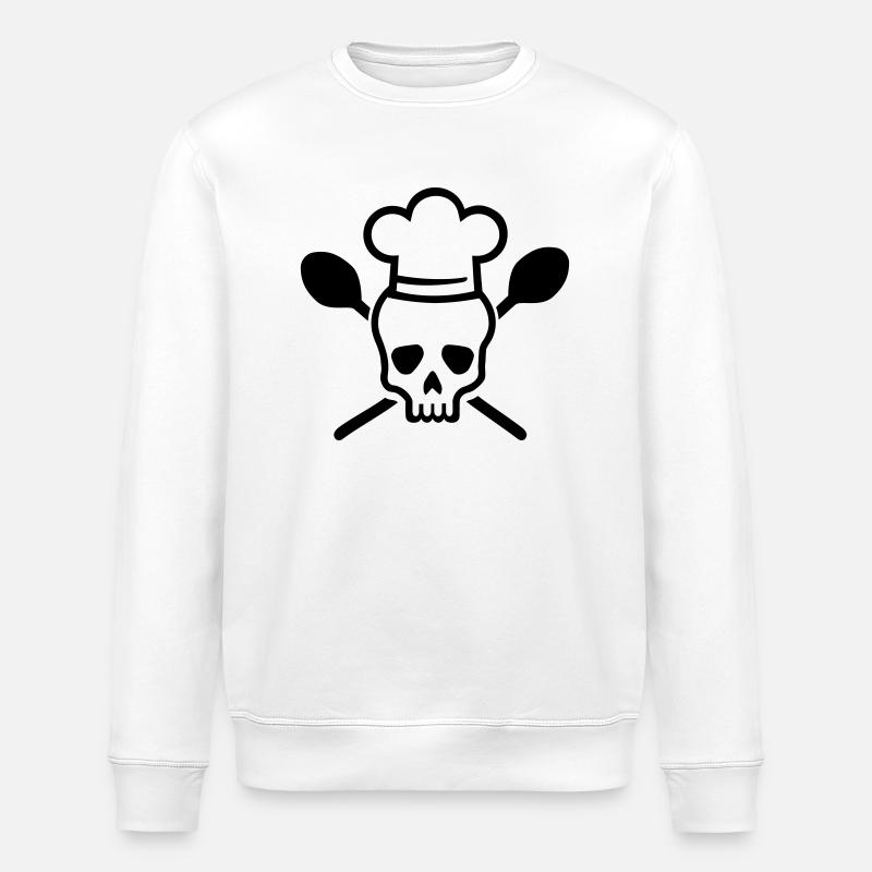 Cuisinier - Sweat bio ROLLER Stanley/Stella Unisexe - blanc