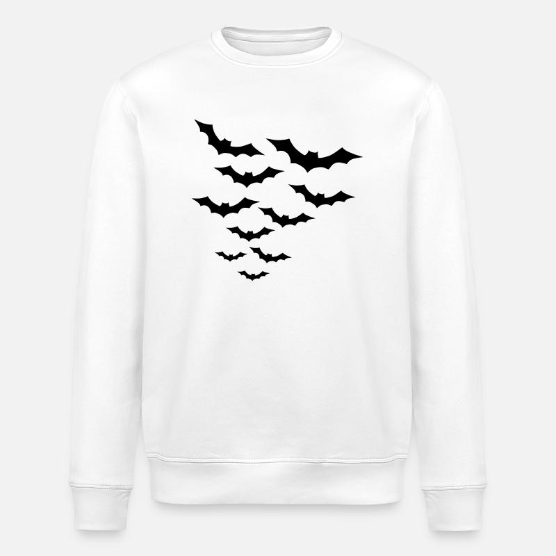 Bats - Stanley/Stella ROLLER Unisex Organic Sweatshirt - white