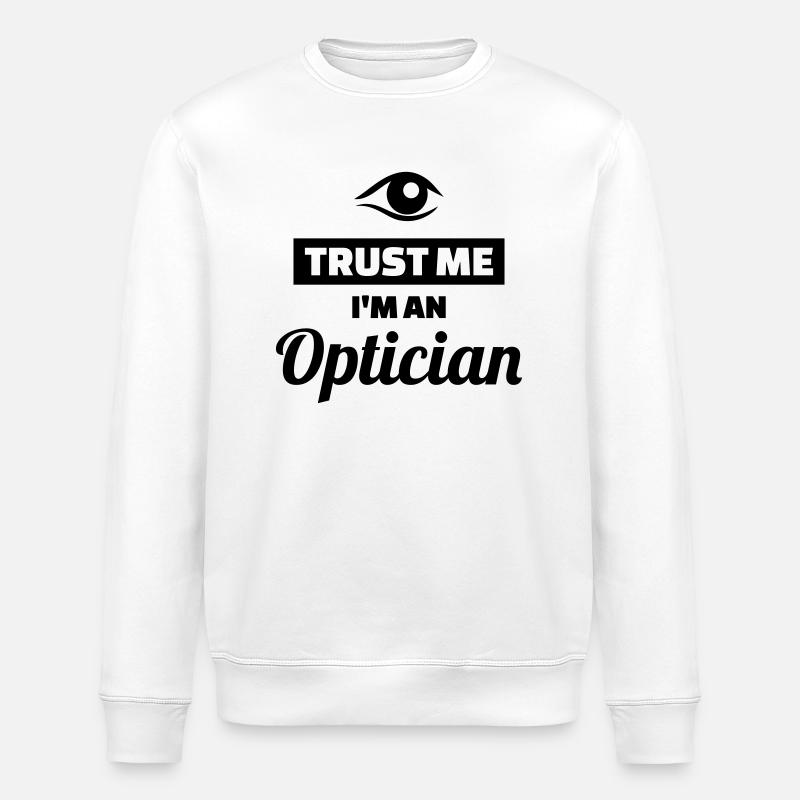 Optician - Stanley/Stella ROLLER Unisex Organic Sweatshirt - white