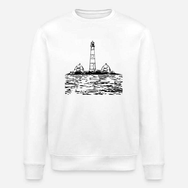Phare dans la mer - Sweat bio ROLLER Stanley/Stella Unisexe - blanc
