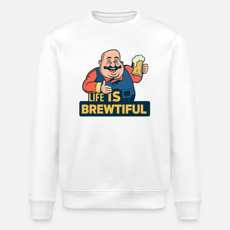 Braubar - Stanley/Stella Unisex Bio-Sweatshirt ROLLER - Weiß