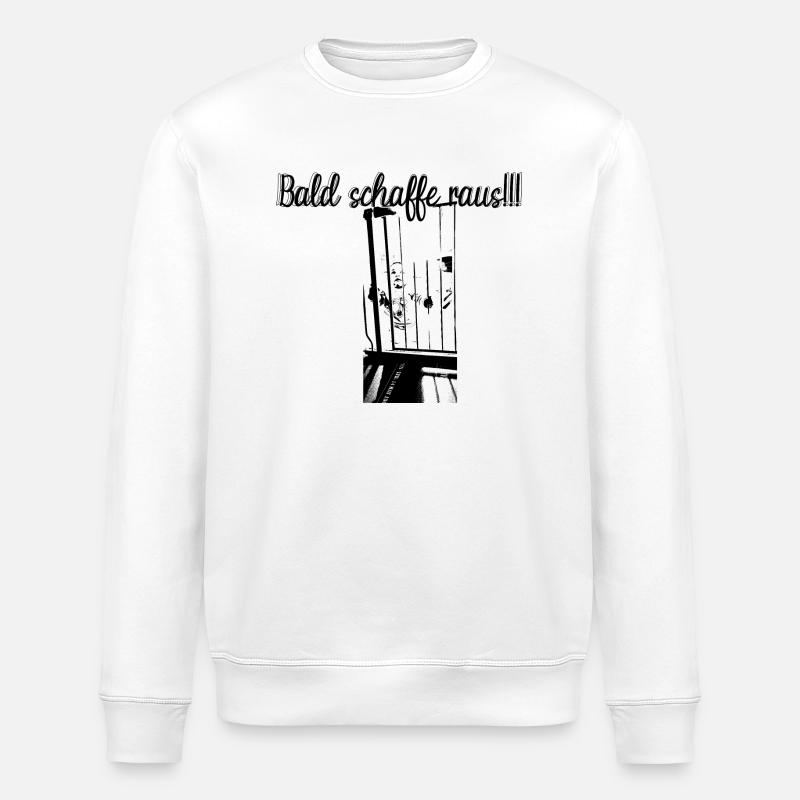 Bald Schaffe raus - Stanley/Stella Unisex Bio-Sweatshirt ROLLER - Weiß