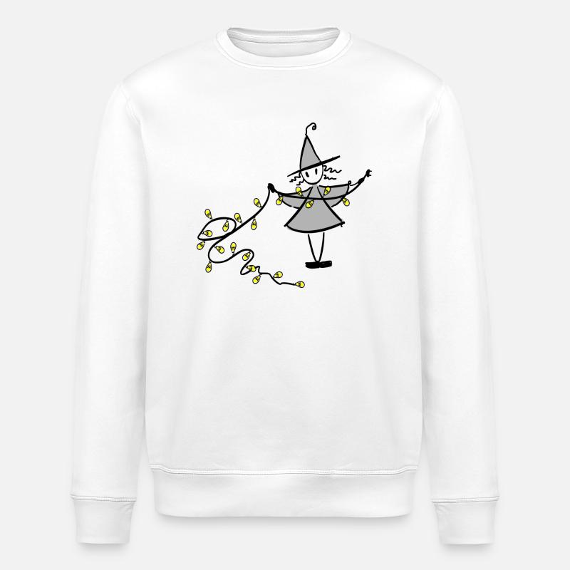 Christmas Witch - Stanley/Stella ROLLER Unisex Organic Sweatshirt - white