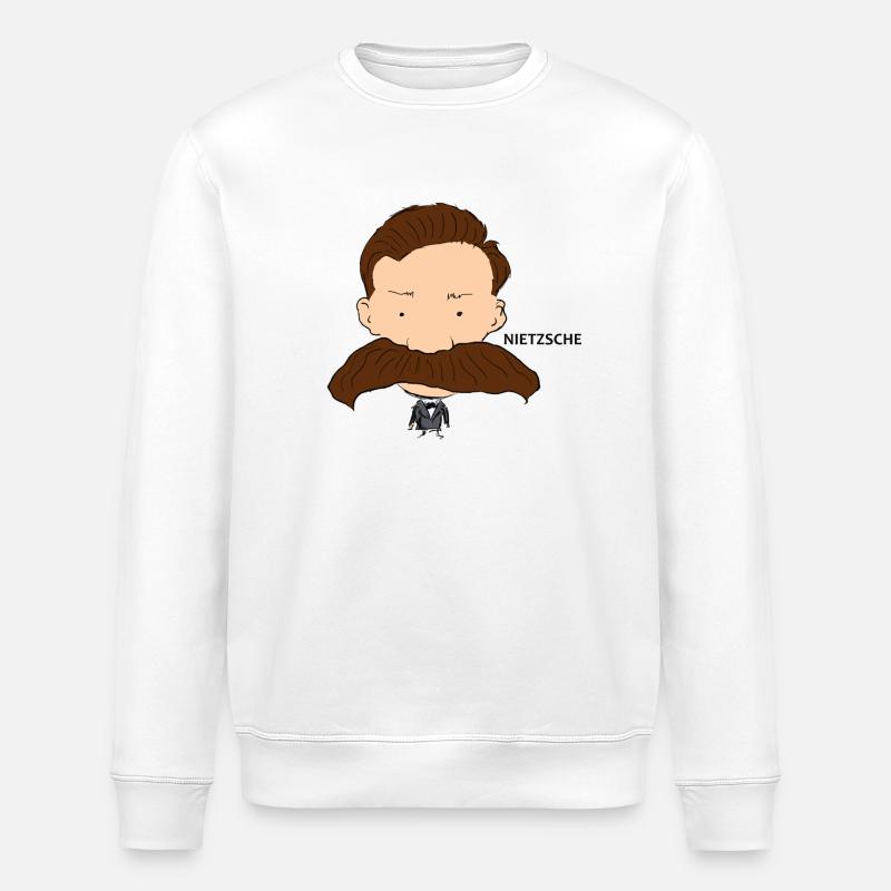 Nietzsche - Stanley/Stella Unisex Bio-Sweatshirt ROLLER - Weiß