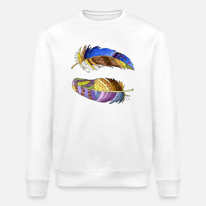 Feder - Stanley/Stella Unisex Bio-Sweatshirt ROLLER - Weiß