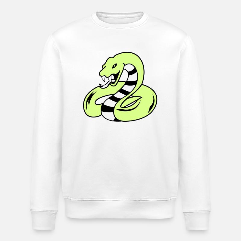 Serpent 02 - Sweat bio ROLLER Stanley/Stella Unisexe - blanc