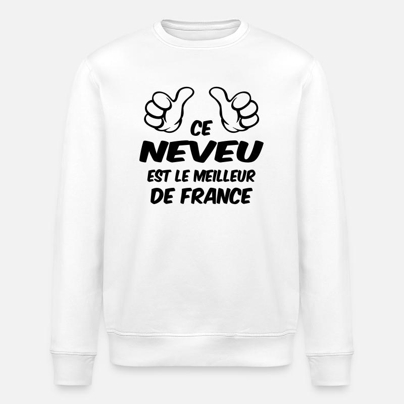 MEILLEUR NEVEU - Sweat bio ROLLER Stanley/Stella Unisexe - blanc