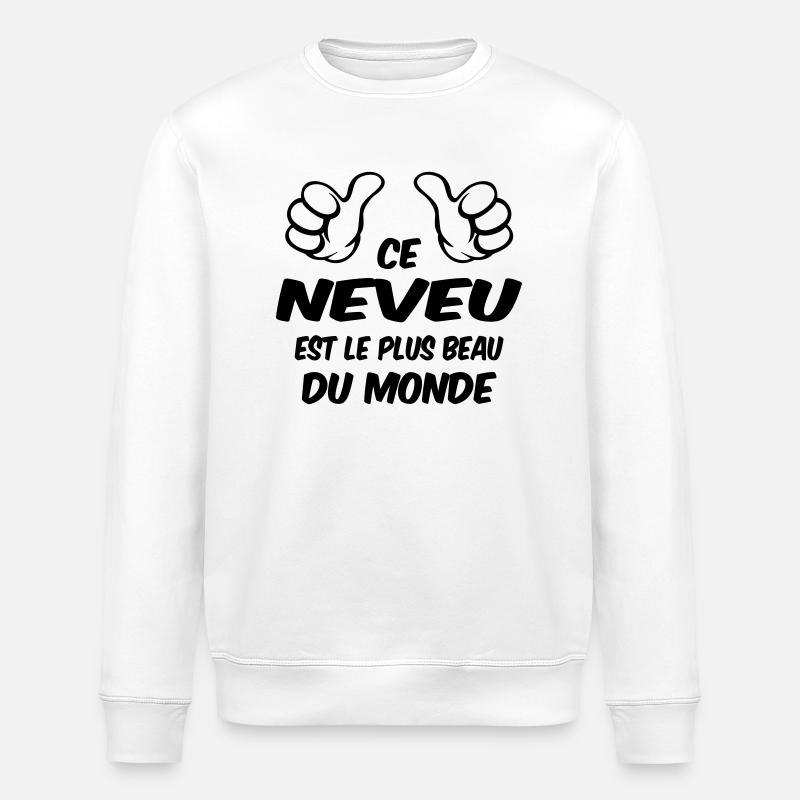MEILLEUR NEVEU - Sweat bio ROLLER Stanley/Stella Unisexe - blanc