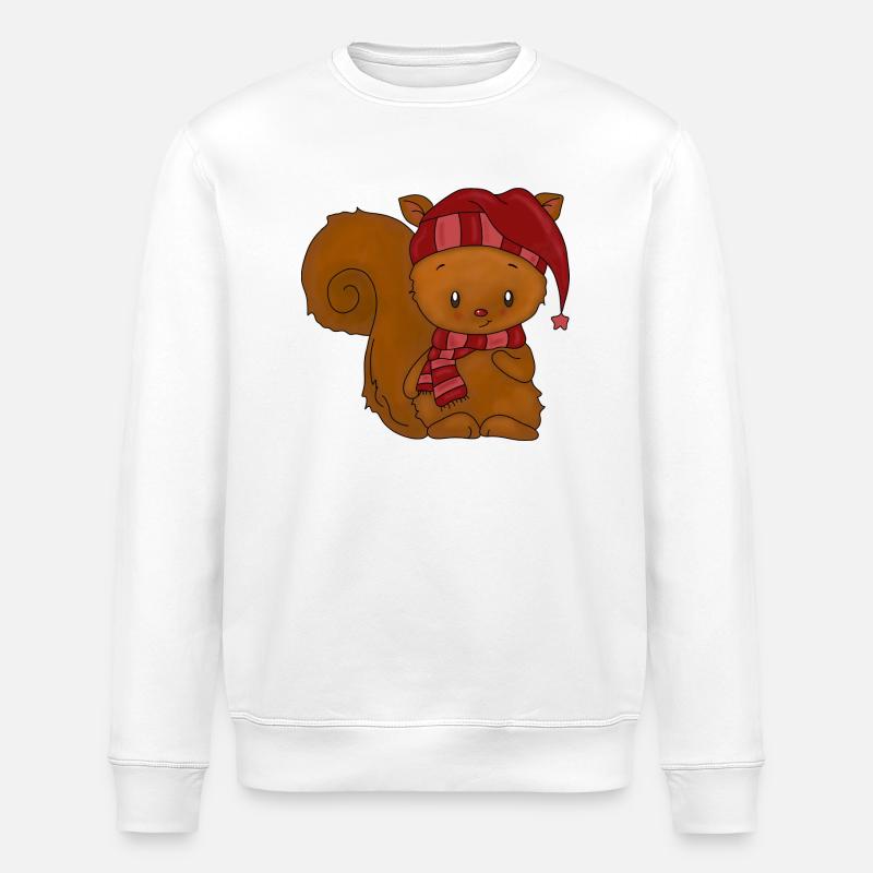 Eichhörnchen - Stanley/Stella Unisex Bio-Sweatshirt ROLLER - Weiß