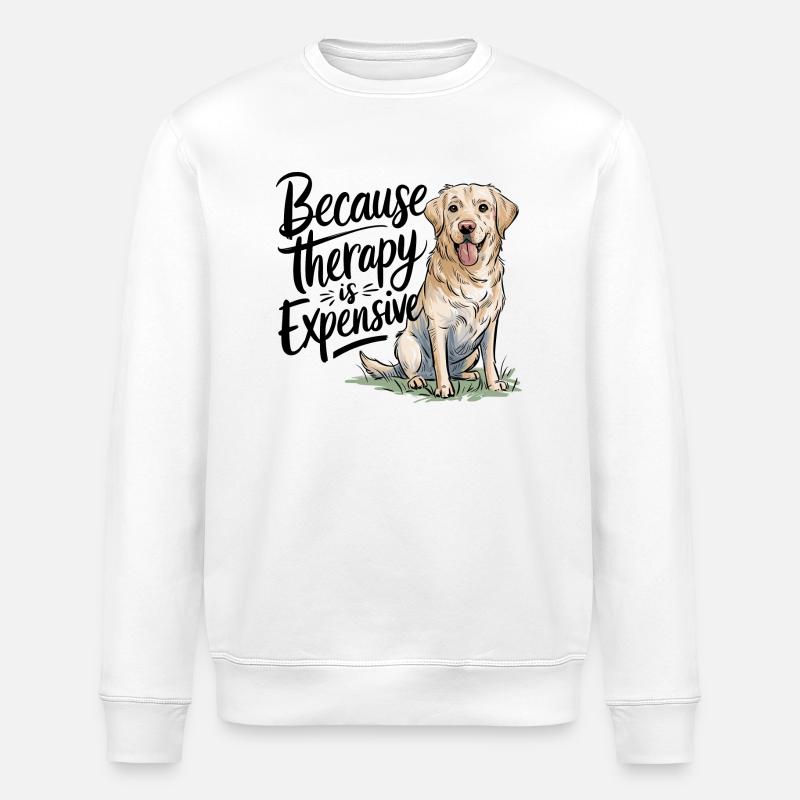 Glück mit Labradoren erleben - Stanley/Stella Unisex Bio-Sweatshirt ROLLER - Weiß