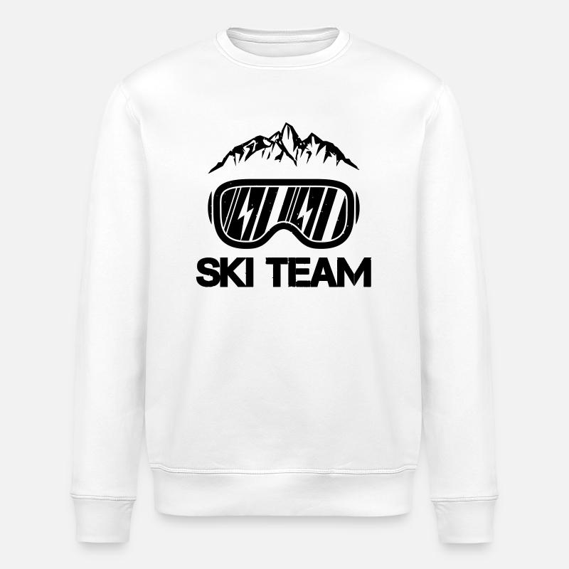 Ski Team - Stanley/Stella ROLLER Unisex Organic Sweatshirt - white
