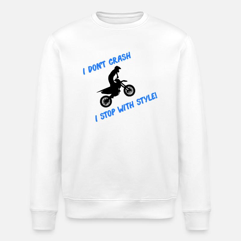 Arrêt de motocross avec style - Sweat bio ROLLER Stanley/Stella Unisexe - blanc