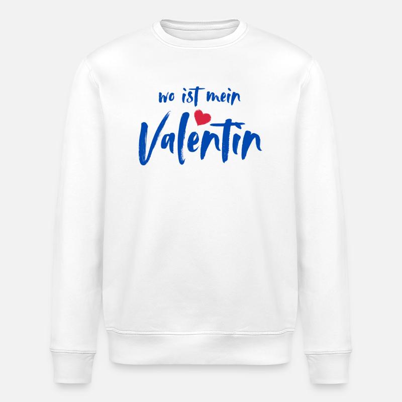 où est mon Valentin - Sweat bio ROLLER Stanley/Stella Unisexe - blanc