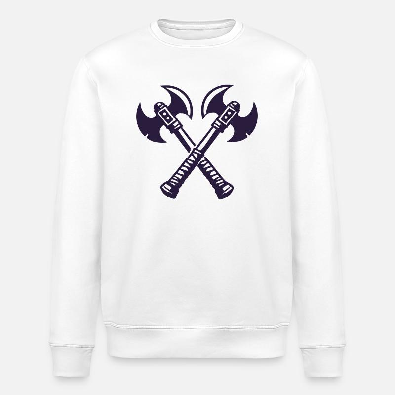 Hache 2 - Sweat bio ROLLER Stanley/Stella Unisexe - blanc