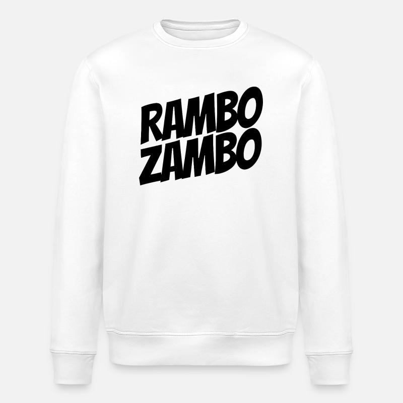 Rambo Zambo - Party Geschenk - Stanley/Stella Unisex Bio-Sweatshirt ROLLER - Weiß