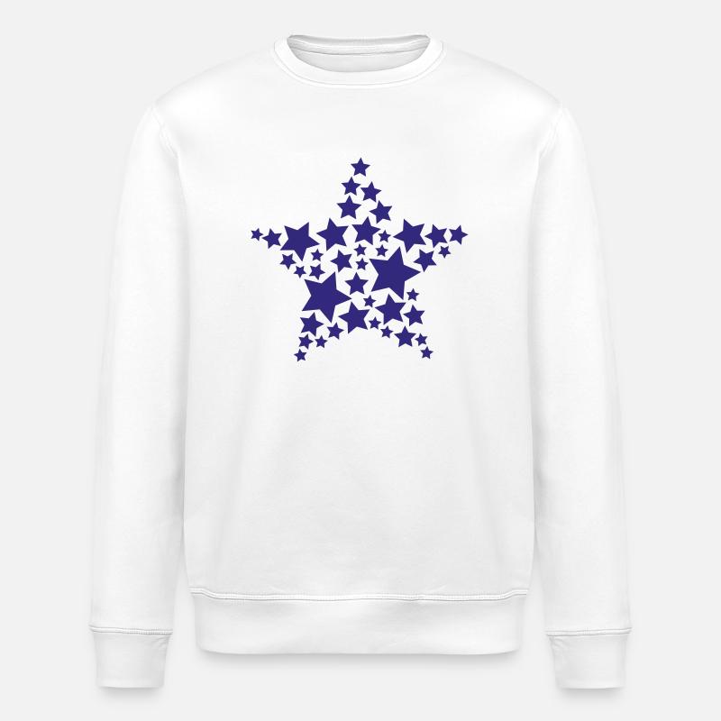 Sterne - Stanley/Stella Unisex Bio-Sweatshirt ROLLER - Weiß