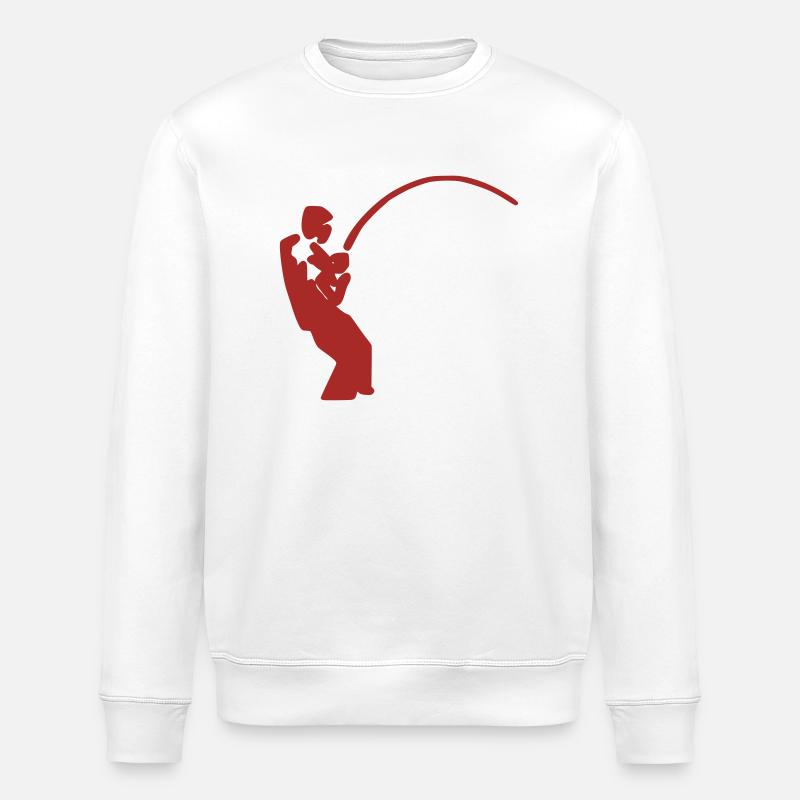 le pêcheur de brochet bodden - Sweat bio ROLLER Stanley/Stella Unisexe - blanc