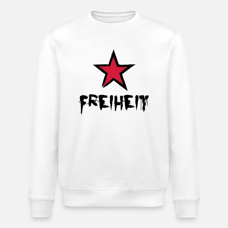 Freiheit - Stanley/Stella Unisex Bio-Sweatshirt ROLLER - Weiß