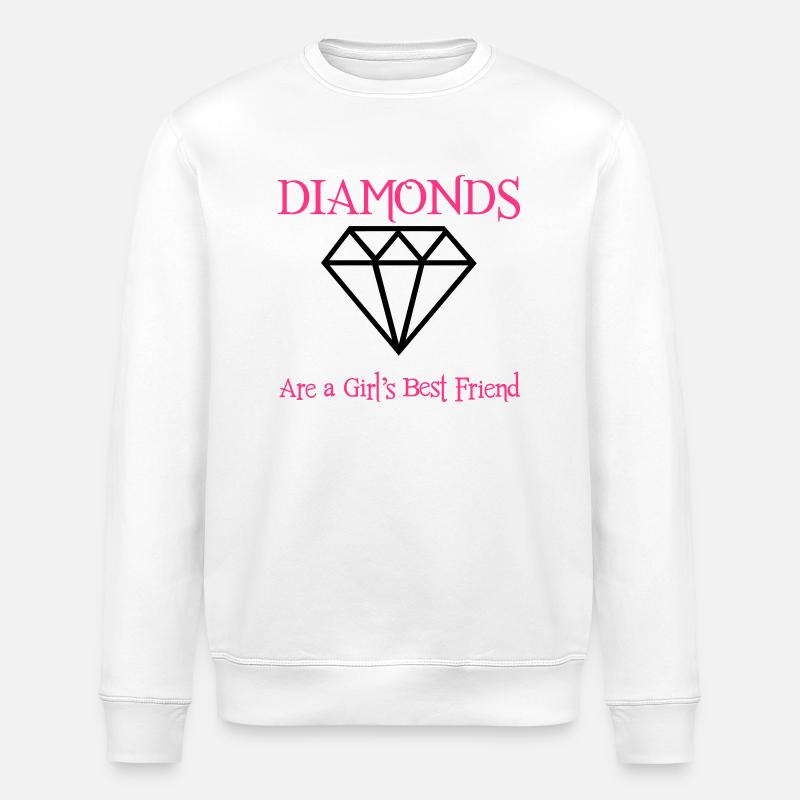 Diamonds! - Stanley/Stella Unisex Bio-Sweatshirt ROLLER - Weiß