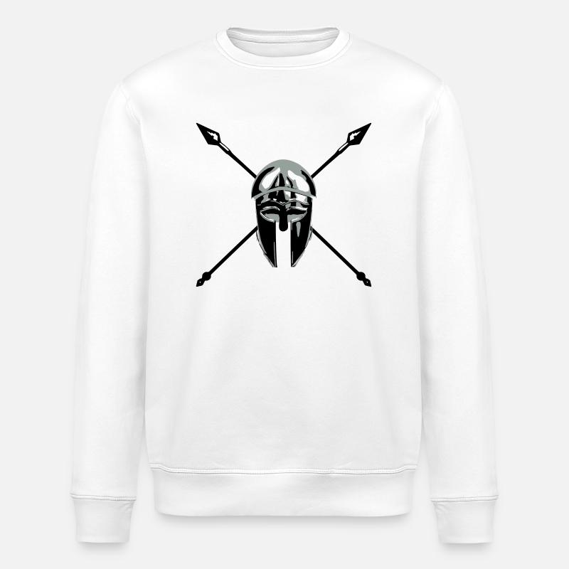 spartan-helmet-spears - Sweat bio ROLLER Stanley/Stella Unisexe - blanc