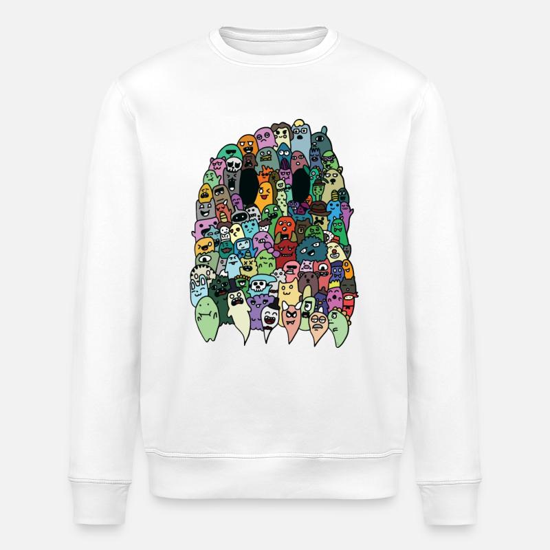 ghost - Stanley/Stella ROLLER Unisex Organic Sweatshirt - white