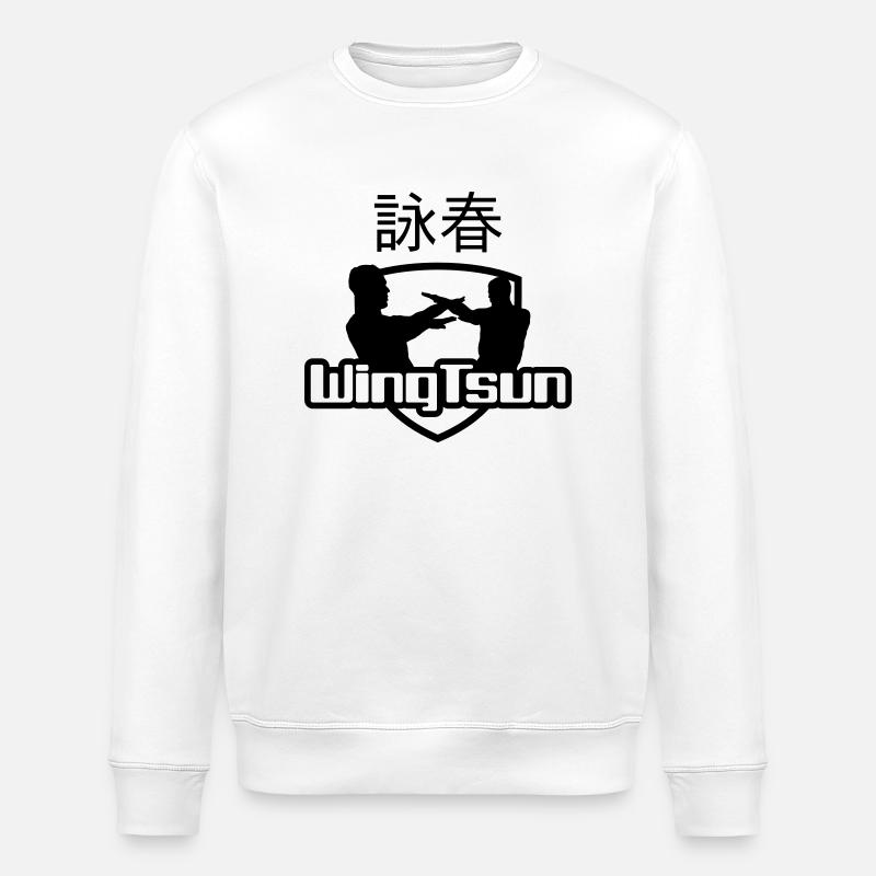 wingtsun1a - Stanley/Stella Unisex Bio-Sweatshirt ROLLER - Weiß