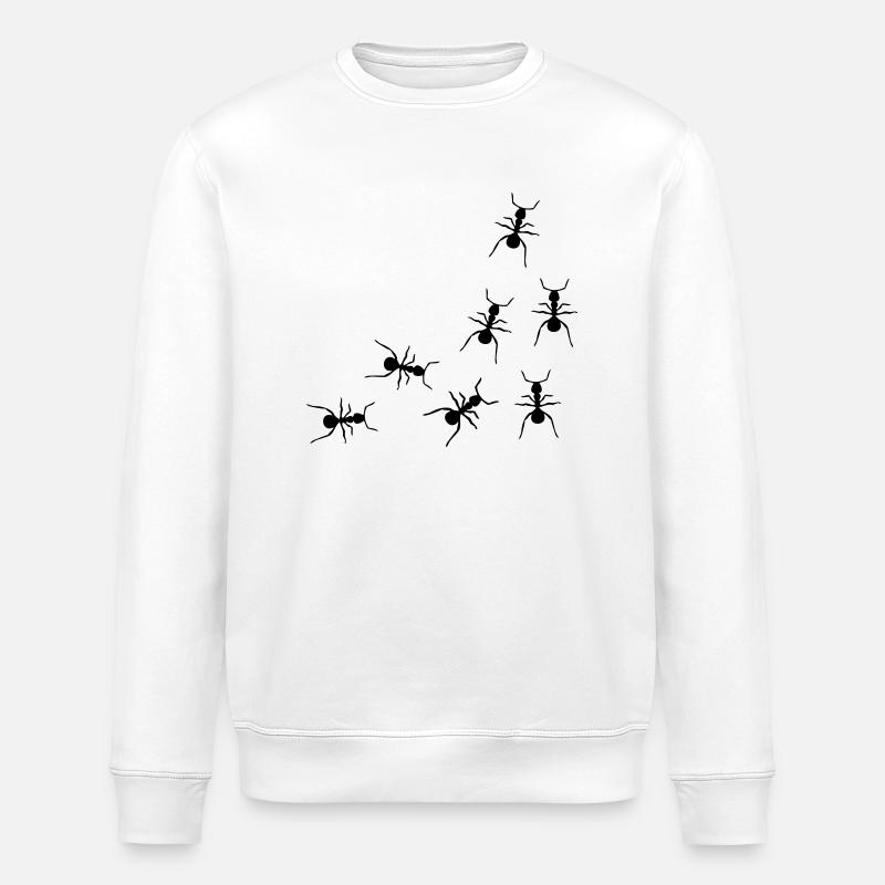 les fourmis - Sweat bio ROLLER Stanley/Stella Unisexe - blanc