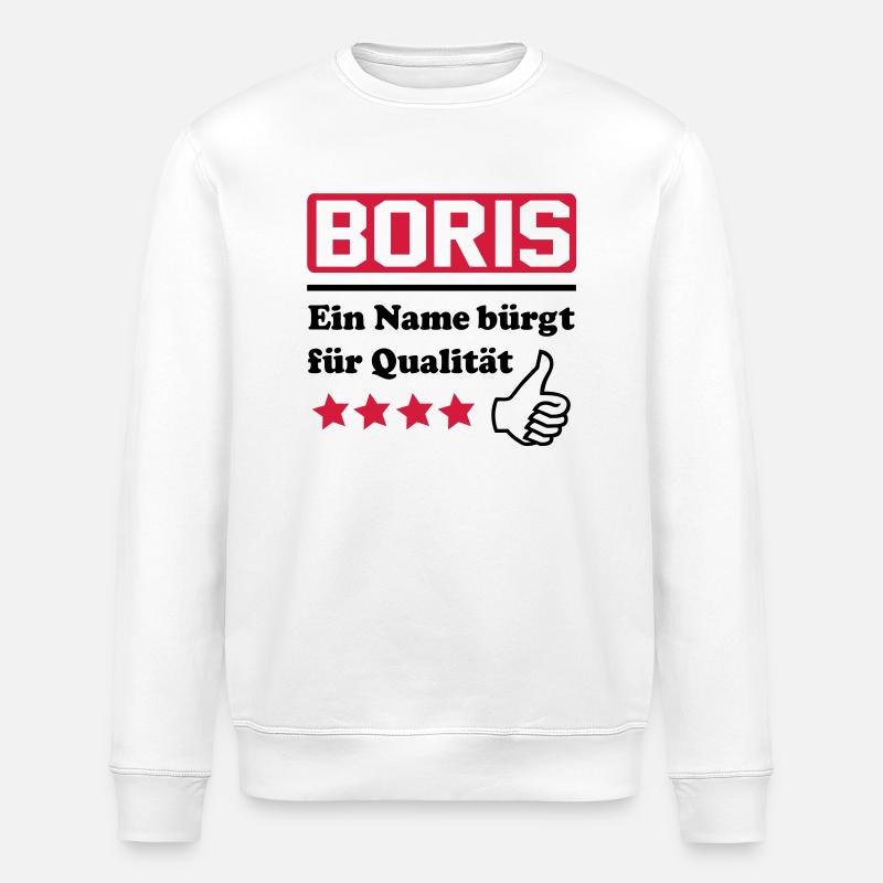 boris - Stanley/Stella Unisex Bio-Sweatshirt ROLLER - Weiß