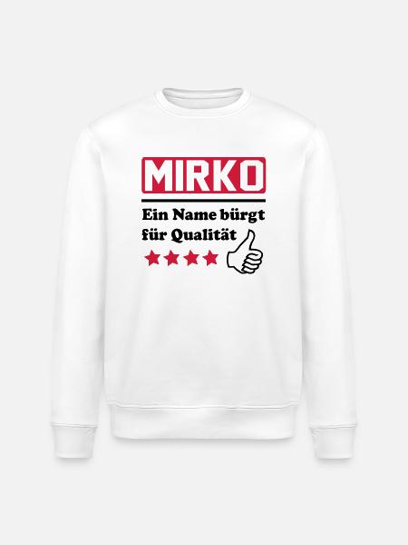 mirko - Stanley/Stella Unisex Bio-Sweatshirt ROLLER - Weiß