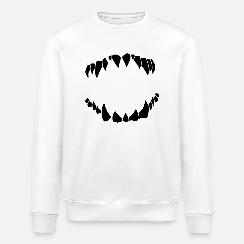 gebiss - Stanley/Stella Unisex Bio-Sweatshirt ROLLER - Weiß