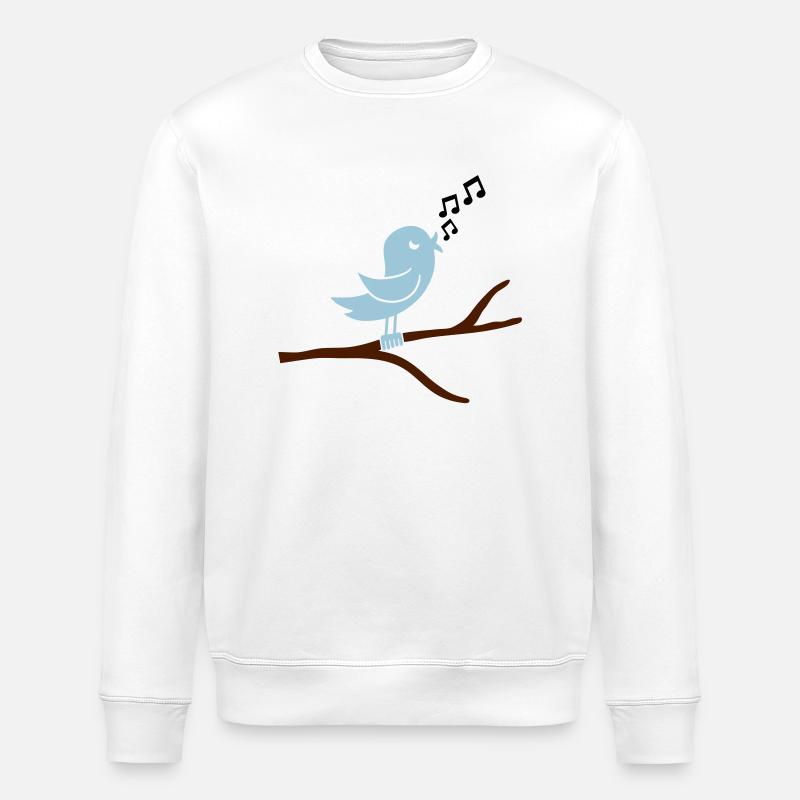 vogel_1_f3 - Stanley/Stella Unisex Bio-Sweatshirt ROLLER - Weiß