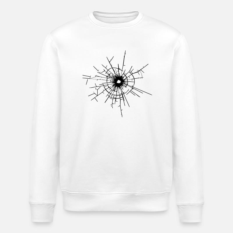 fissure de verre - Sweat bio ROLLER Stanley/Stella Unisexe - blanc
