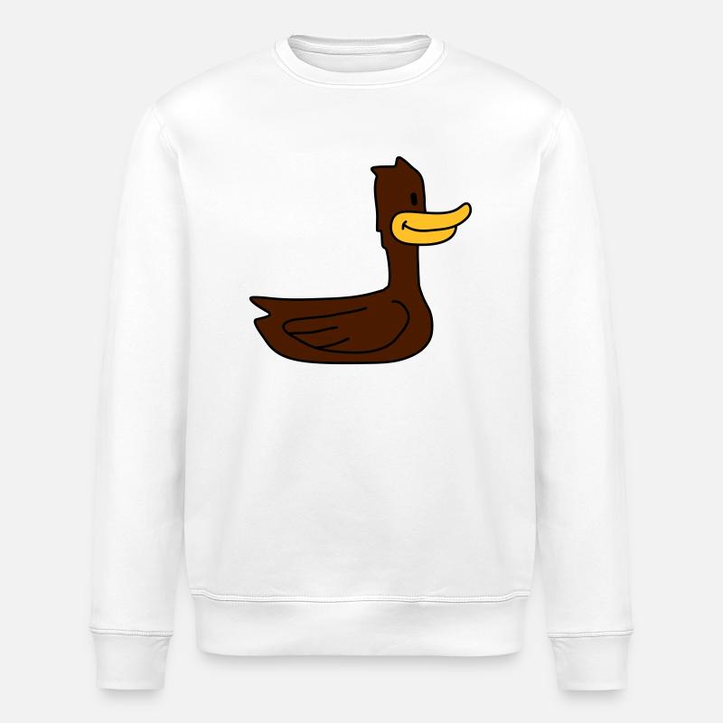 Funny Duck - Stanley/Stella ROLLER Unisex Organic Sweatshirt - white