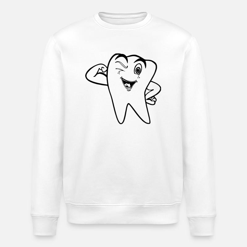 Zahn Arzt - Stanley/Stella Unisex Bio-Sweatshirt ROLLER - Weiß