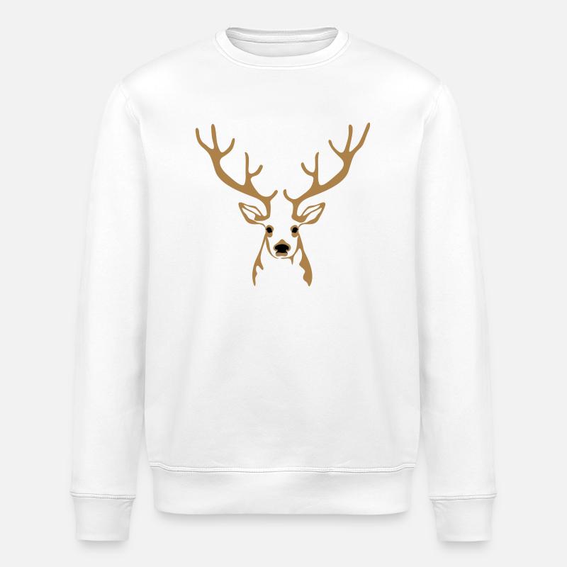 Hirsch - Sweat bio ROLLER Stanley/Stella Unisexe - blanc