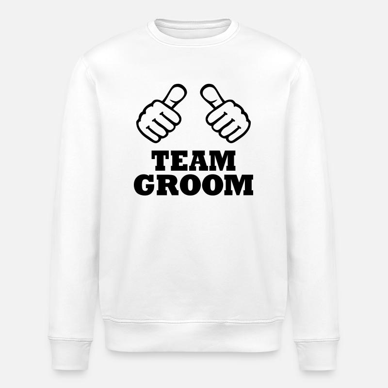 Team Groom - Sweat bio ROLLER Stanley/Stella Unisexe - blanc