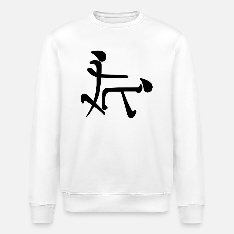 Signe Chinois - Sweat bio ROLLER Stanley/Stella Unisexe - blanc